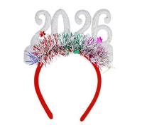 Storage Bag Brillantes diademas de celebración de Año Nuevo 2026 con decoración brillante para adultos y niños de Año Nuevo para fiestas