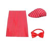 Storage Bag Disfraz de camarero de los años 50 para adultos, 3 piezas, para adultos, perros calientes, Sodas Jerk, disfraz de camarera de noche para cosplay para fiesta de circo, Halloween, cosplay
