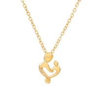 Storage Bag Elegante collar con colgante de amor para mujer, collar individualizado para madre e hijo, delicado colgante de joyería, Gold, como se describe, como se describe