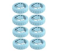 Storage Bag Fundas para ruedas de maleta, prácticas de silicona, mejora la durabilidad, a prueba de golpes, diseños para viajes de negocios, 8 unidades, protector fácil de instalar, Blue, One Size