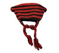 Storage Bag Gorro peruano de invierno para mujer, con orejeras, sherpas, gorro de nieve, gorro de punto con borlas, gorro de calavera para hombre, rosso, Talla única