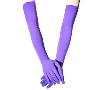 Storage Bag Guantes de manga larga para espectáculo de óperas para mujer, guantes transpirables hasta el codo para vestido de noche, boda, disfraces, estilos medievales, guantes largos de nailon para