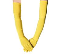 Storage Bag Guantes de manga larga para espectáculo de óperas para mujer, guantes transpirables hasta el codo para vestido de noche, boda, disfraces, estilos medievales, guantes largos de nailon para