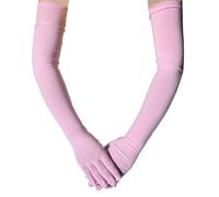Storage Bag Guantes de manga larga para espectáculo de óperas para mujer, guantes transpirables hasta el codo para vestido de noche, boda, disfraces, estilos medievales, guantes largos de nailon para