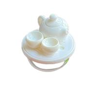 Storage Bag Juego de té de agua simulada, anillos abiertos ajustables, joyería china para uso diario, accesorio de fiesta de moda coreana, talla única, como se describe, como se describe