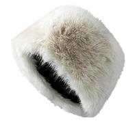 Storage Bag Sombrero cosaco peludo suave ruso cálido sombrero de pescador femenino clima frío Panamá Viaje Headwear ruso invierno, beige, Talla única