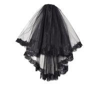 Storage Bag Tiaras de tul de encaje con lazo/ribete floral, elegantes tiaras para mujer, velo largo para tomar fotos, tul nupcial con forma de lazo plisado, tocado de fiesta de boda, C, Talla única