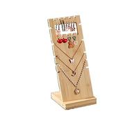 Storage Bamboo Earring Display Stand Detachable Rack Earring Storage Board Hanger Display Stand Display Stand