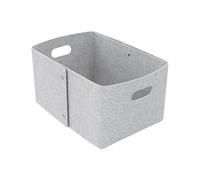 Storage Basket | Gray Plegable Storagee Box | Multi-Item Transportation Table Organizer Bins with Wooden Handles For Dog Toys Snacks Remote Control Books Towels