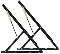 Storage Bed Lift Mechanism Kit 60/80/90/100/110/120/150cm Up Frame Hinge Set Hydraulic Heavy Duty Gas Spring Furniture Accessories(Black,80cm/31.5in)