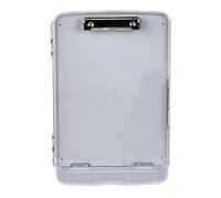 Storage Clipboard Organizer - PE PP Compartment | Pen Holder Board | Clipboard Case Holder - Heavy Duty PE PP File Board | Built In Pen Slot | Clear Supply Organizer For School, Construction