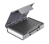Storage Suitcase, Dust-Proof Hard Drive Organizer, 6,38 x 4,62 x 1,45 pulgadas Protective Drive Case with Stand for Ssd, External Storage and Data Backup