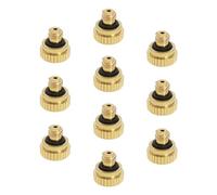 Store 10pcs Brass isting Nozzle 0.2mm Low Pressure Atomizing Nozzle 0.2mm Brass Spray Nozzle for Greenhouse Landscape Humidification Dust Control