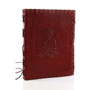 STORE INDYA Handmade Leather Journals Personal Organizers Travel Notebook Diary (Buddha)