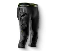 Storelli BodyShield 3/4 Goalkeeper Leggings 2, High-Impact Protection, Sweat-Wicking, UV-Resistant Athletic Bottoms for Soccer & Heavy-Duty Sports | Black | Youth Extra Large