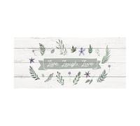 STORESDECO Alfombra de Vinilo Acolchada Mosaico, Alfombra Vinílica para Cocina, Habitación, Salón, Dormitorio, Alfombra Antideslizante y Lavable, Live, 50cm x 110cm x 3,5mm