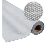 STORESDECO Alfombra vinílica de Tejido Trenzado Premium de Alta Gama. Lavable Antideslizante y extraplana. Materiales de máxima Calidad PVC recortables Gris 2x3 Metros
