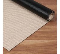STORESDECO Alfombra vinílica de Tejido Trenzado Premium de Alta Gama. Lavable Antideslizante y extraplana. Materiales de máxima Calidad Resistentes Color Crudo 200x200 cm