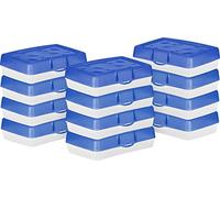 Storex Estuche para lápices, 8.38 x 5.63 x 2.5 pulgadas, azul opaco, caja de 12 (61623A12C)