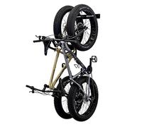 StoreYourBoard BLAT - Estante de pared para neumáticos gruesos para bicicleta, capacidad para 2 bicicletas, ganchos de almacenamiento para el hogar y el garaje, metal sólido resistente máximo 100