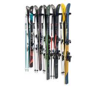 StoreYourBoard Estante de almacenamiento de pared de esquí y snowboard Omni, tiene capacidad para 10 pares, soporte de esquí para pared, percha de almacenamiento para el hogar y el garaje