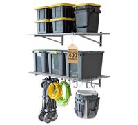 StoreYourBoard Estante de garaje resistente para montaje en pared de 2 x 4 pies, estantería de pared para almacenamiento y organización, estantes de garaje resistentes para herramientas, contenedores