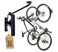 StoreYourBoard Perchas para bicicletas de garaje | Soporte de pared para bicicletas de garaje, soporte vertical para bicicletas para garaje | Soporte de pared giratorio de 124° con tapón, soporta 50