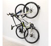 StoreYourBoard Portabicicletas giratorio para garaje, paquete de 2 soportes de pared, ganchos de almacenamiento para bicicletas, perchas que ahorran espacio