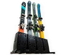 StoreYourBoard Portaesquís, 4 pares de esquís independientes para montaje en el piso, (Esquís anchos)