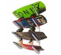 StoreYourBoard Rack de Almacenamiento de Pared Wakeboard, 4 Tablas de Wakeboard y Soporte de Wakesurf de Metal Ajustables