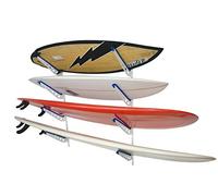 StoreYourBoard Rack de almacenamiento de tablas de surf de metal, soporte de pared ajustable para el hogar 4 Surf