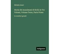 Storia dei musulmani di Sicili; In Tre Volumi, Volume Terzo, Parte Prima: in caratteri grandi