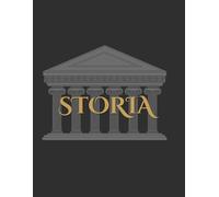 STORIA: Edizione Piuma d'Oro - Quaderno a righe di alta qualità colore grigio scuro dedicato agli appunti di storia - Formato A4