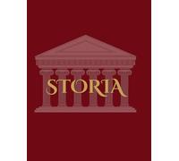 STORIA: Edizione Piuma d'Oro - Quaderno a righe di alta qualità colore Rosso Scuro dedicato agli appunti di storia - Formato A4