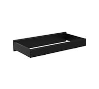 Storkcraft Nest Cambiador Topper (negro) - Transforma la cómoda en cambiador de bebé, seguro para bebé, acabado no tóxico, parte inferior de fieltro suave para proteger la cómoda