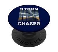 Storm Chaser Tiempo Tormenta Tornado Hurricane Watcher PopSockets PopGrip Adhesivo