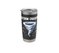 Storm Chaser Tornado Twisters Fenómenos meteorológicos Meteorología Vaso térmico de acero inoxidable de doble pared
