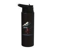 Storm Chasing Tornado Chaser Retro Meteorología Stainless Steel Insulated Water Bottle
