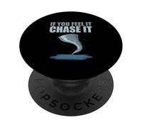 Storm Chasing Tornado Chaser Si Lo Siente Perseguirlo PopSockets PopGrip Adhesivo