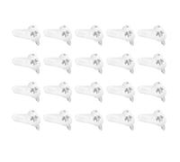 Storm Clips Set - Kit de sujetador de ventana de 20 piezas con tornillos, hardware de clip de retención ABS, Solución de montaje de guardián para el hogar Apartamento Granja Cocina Dormitorio Baño | S