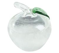 Storm Glass - Vidrio meteorológico con forma de manzana, mini predictor del tiempo pulido, pronosticador de tormentas decorativo para el hogar, regalos del día de San Valentín..