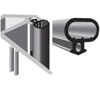 Storm Patrol™ Junta de goma UPVC para ventana y puerta, 12 metros, burlete a prueba de corrientes, color negro.