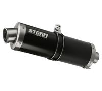 Tubo De Escape Storm by Mivv negro Oval Acero para Bmw R 1150 R 2000 > 2006