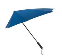STORMaxi Paraguas Long - Paraguas Aerodinámico para Tormentas - Apertura Manual - Resistente al Viento - Para Hombres y Mujeres - 8 Varillas Fibra de Vidrio - Dosel de Diamtero 92 cm - Azul real