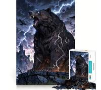 Stormbreaker︰ Rompecabezas de 1000 Piezas La ira del Oso Trueno para Adolescentes Juguete de lógica Clara Pasatiempo Tranquilo Corte Perfecto Regalo clásico 38x26cm
