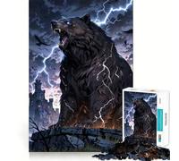 Stormbreaker︰ Rompecabezas La Ira del Oso Trueno para Adolescentes 1000 Piezas Rompecabezas Mental Divertido y Pacífico Arte Armar Regalo Encantador 38x52cm