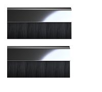 Stormguard 02 am0010838ch cepillo BDS Cubierta para parte inferior de la puerta burlete, cromo, 838 mm, set de 2 piezas