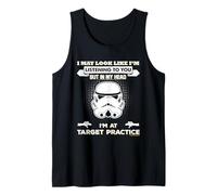 Stormtrooper In My Head I'm At Target Lema de práctica Camiseta sin Mangas