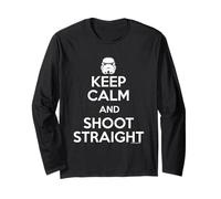 Stormtrooper Original Keep Calm & Shoot Straight Manga Larga