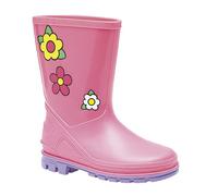 StormWells Botas de agua con flores modelo Puddle para niñas (DF986)